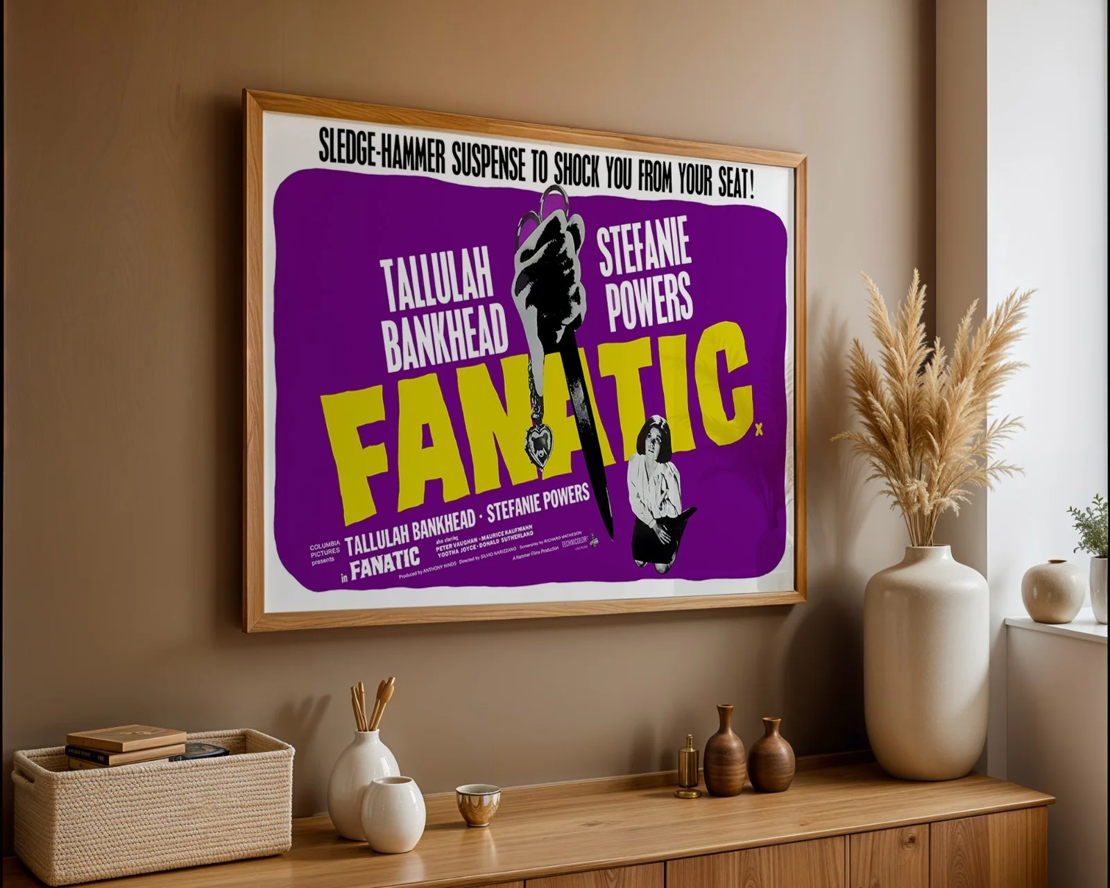 Fanatic - 1965 Hammer Horror / Crime Restored 30" x 40" UK Quad Poster, изображение 3