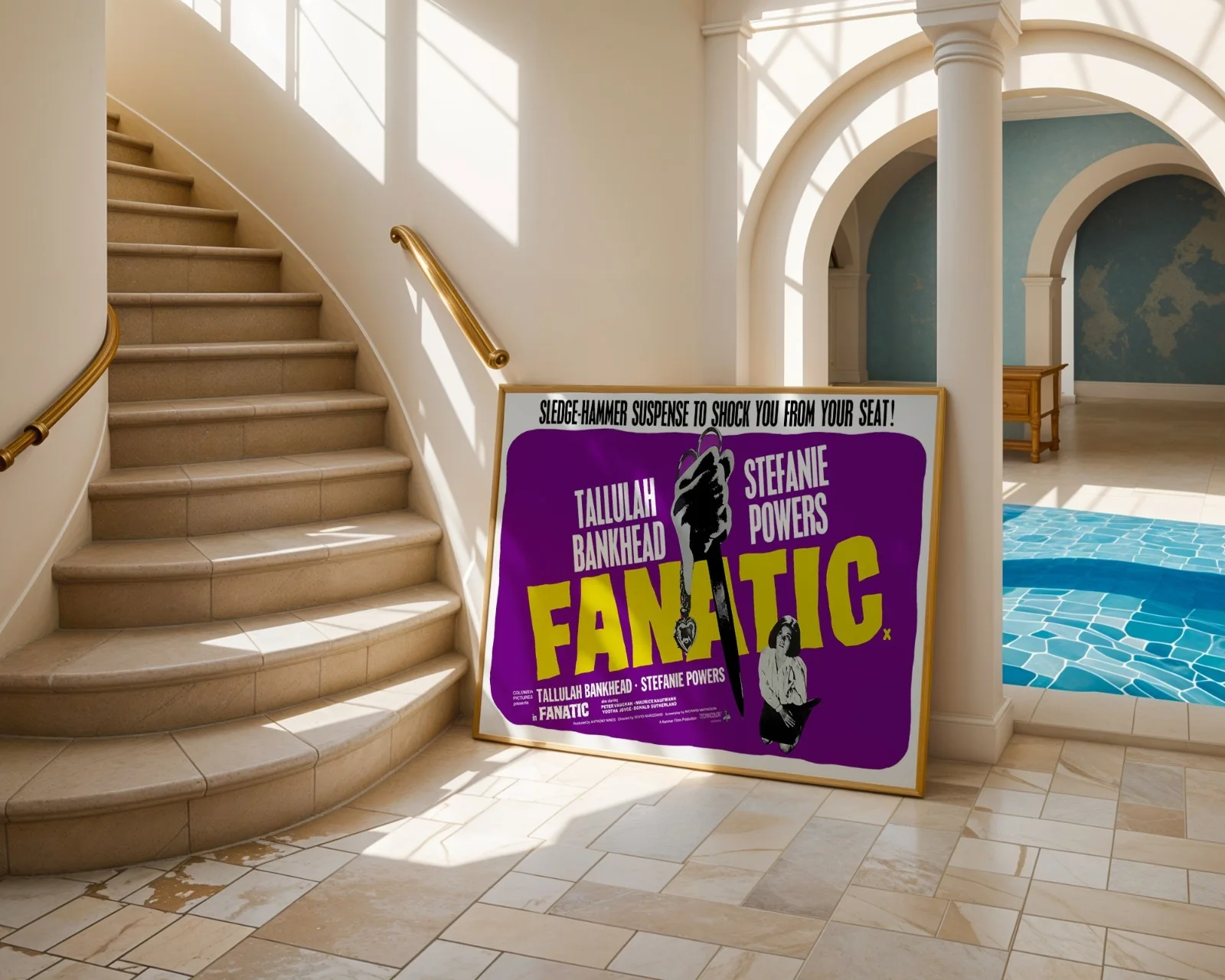 Fanatic - 1965 Hammer Horror / Crime Restored 30" x 40" UK Quad Poster, изображение 4