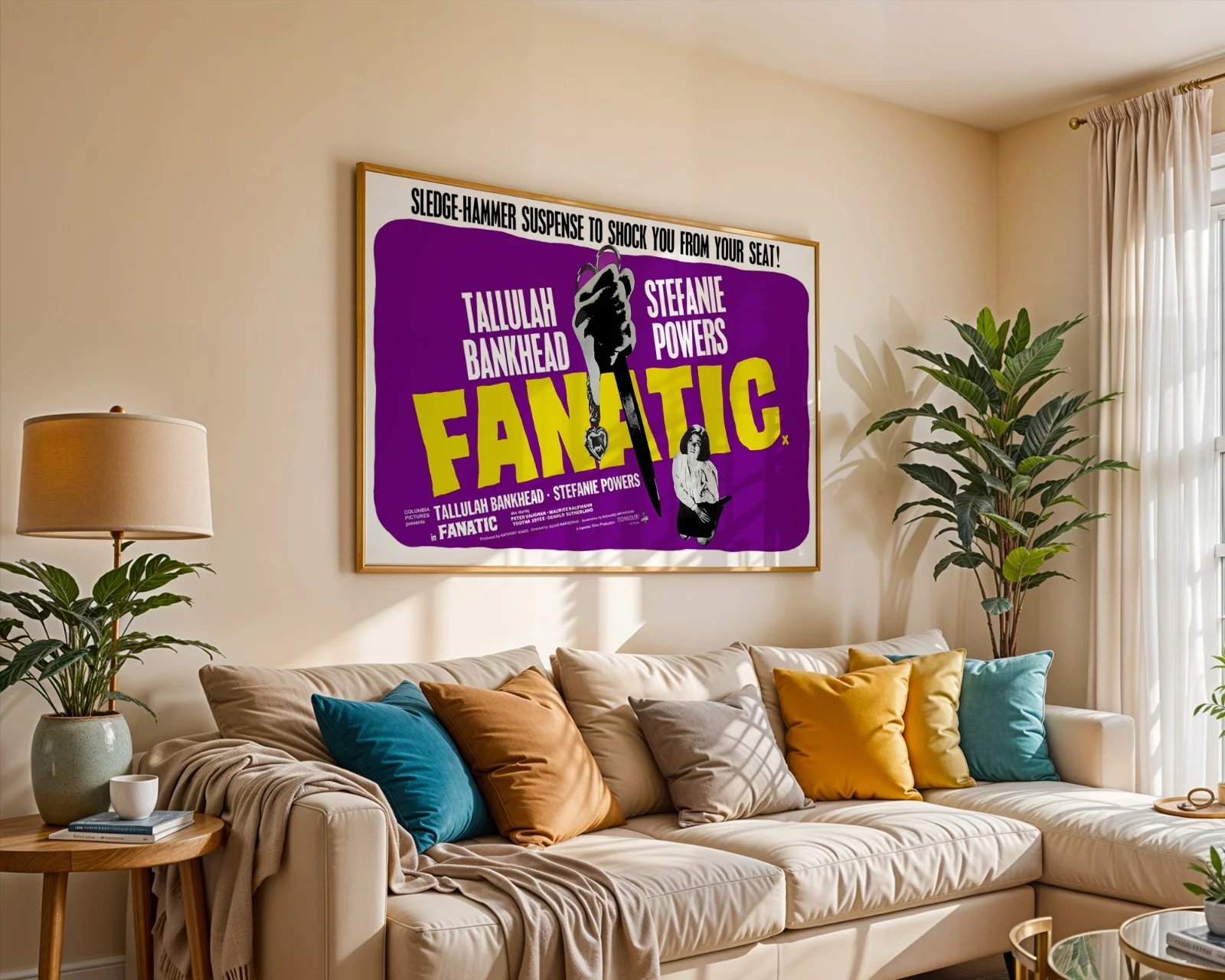 Fanatic - 1965 Hammer Horror / Crime Restored 30" x 40" UK Quad Poster, изображение 5