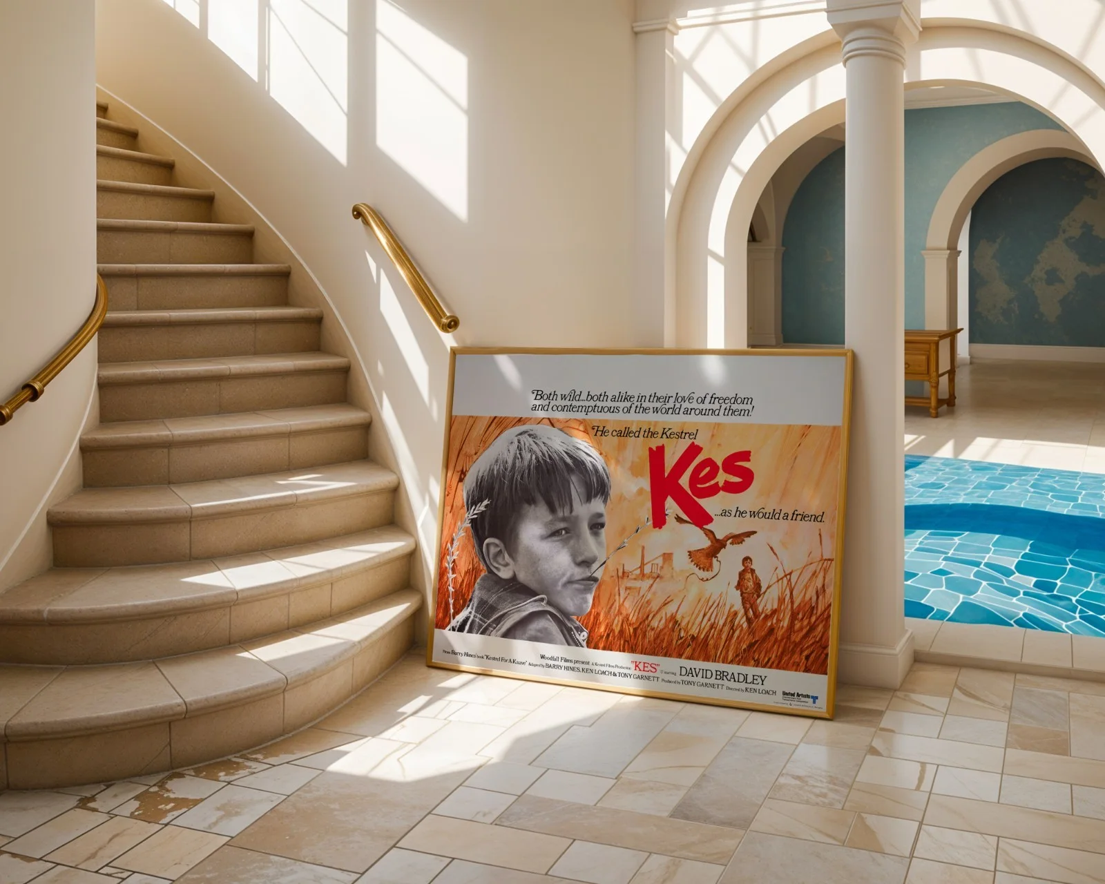 Kes - 1969 Childhood Drama Film Restored 30" x 40" UK Quad Poster, изображение 4