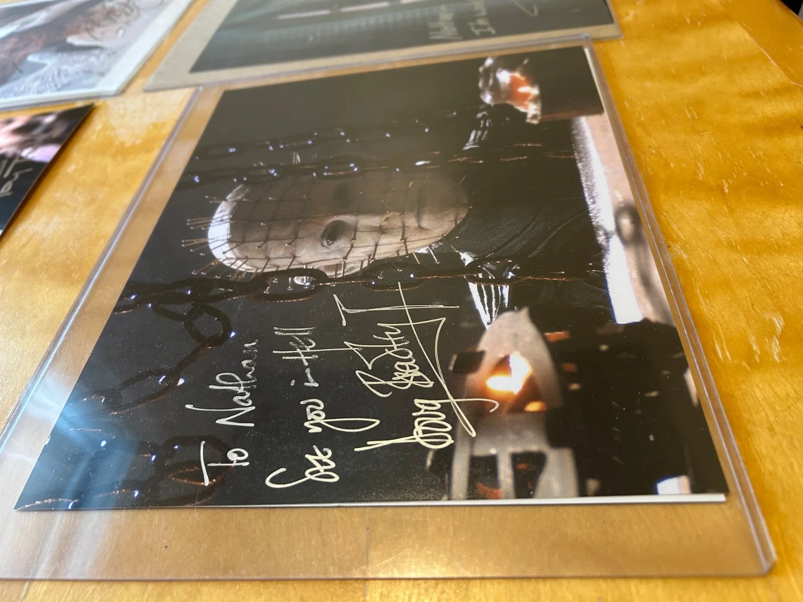 Roger L. Jackson, Robert England, Tony Todd, Derek Mears — horror icon autograph bundle- Jason/candyman/pinhead/Freddy/Ghostface, image 3