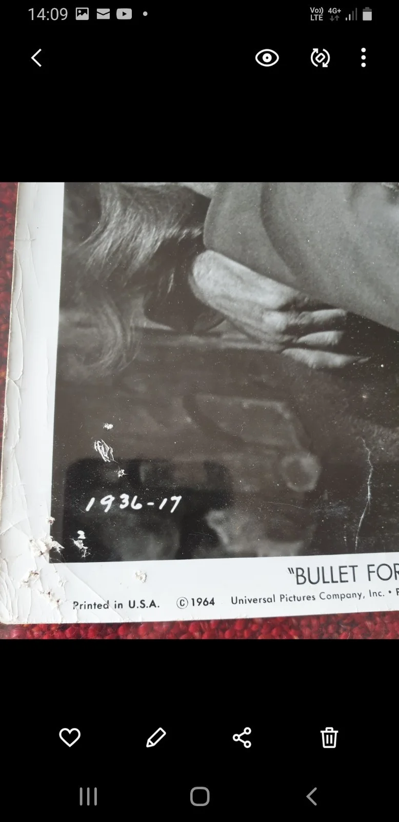 Original Vintage Movie Photo Still - Bullet For A BadMan-1964 Universal Studios, image 2