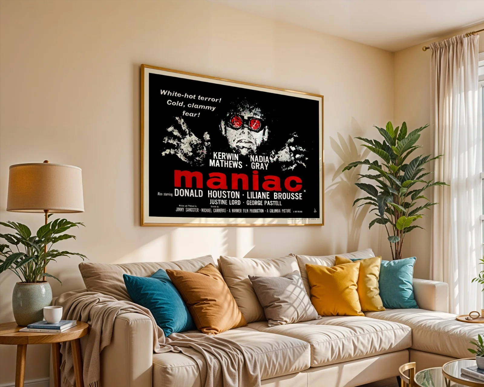 Maniac - 1963 Hammer Horror Film Restored 30" x 40" UK Quad Poster, изображение 5