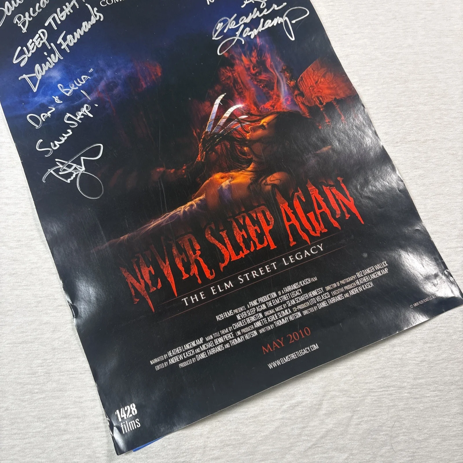 Never Sleep Again Poster 12x18" The Elm Street Legacy - Signed, изображение 2