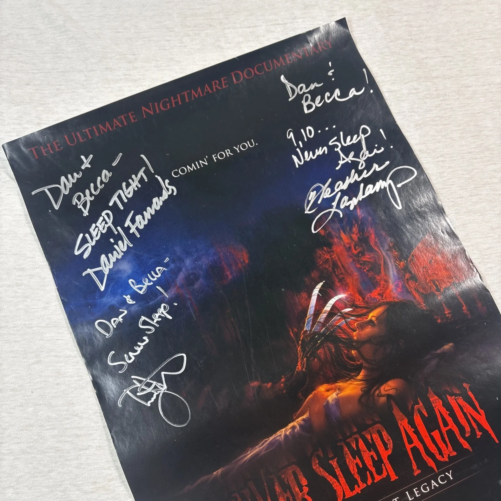 Never Sleep Again Poster 12x18" The Elm Street Legacy - Signed, изображение 3