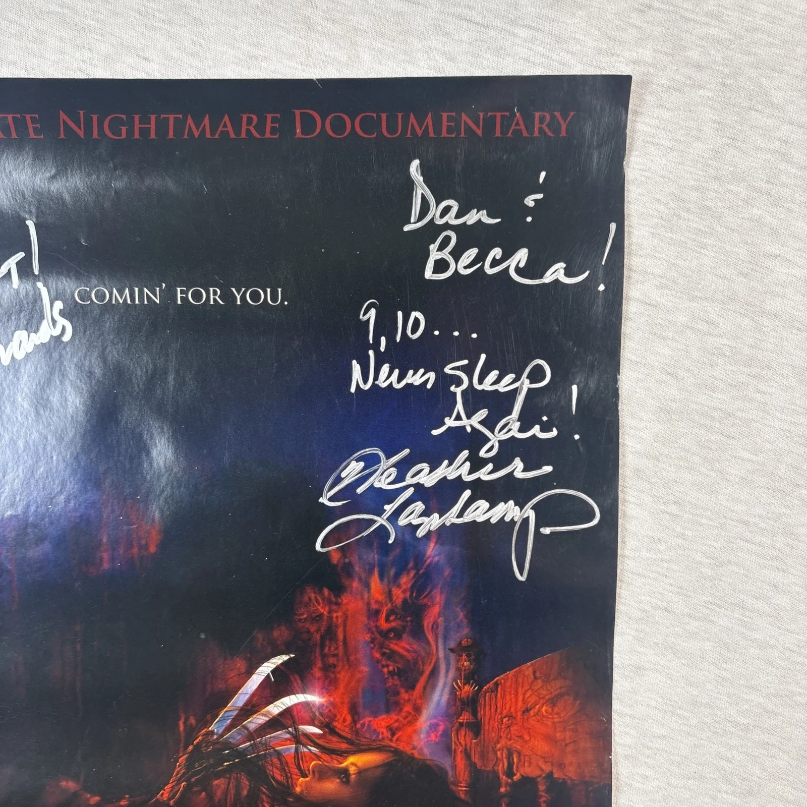 Never Sleep Again Poster 12x18" The Elm Street Legacy - Signed, изображение 5