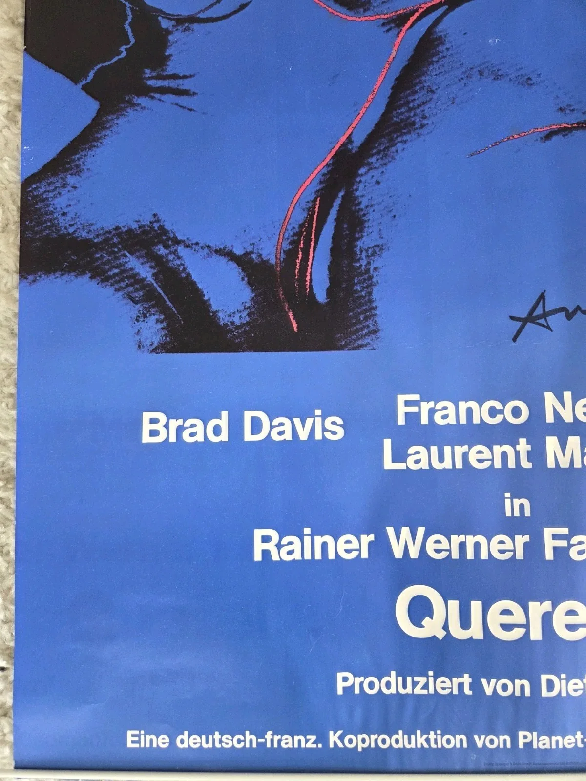 Original 1982 Querelle Movie Poster – Andy Warhol Art – German A1 (Fassbinder), изображение 5