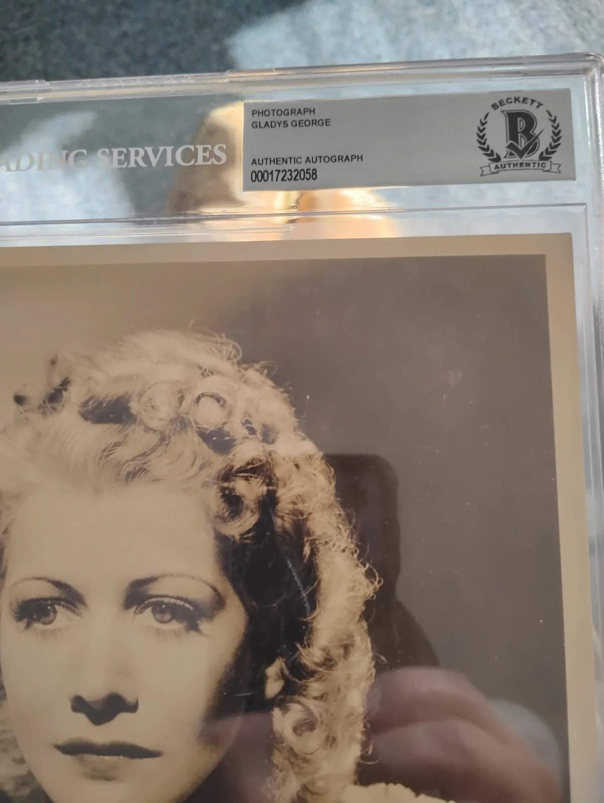 Gladys George — "The Roaring Twenties" Actress Gladys George Autographed Photo Beckett, image 3