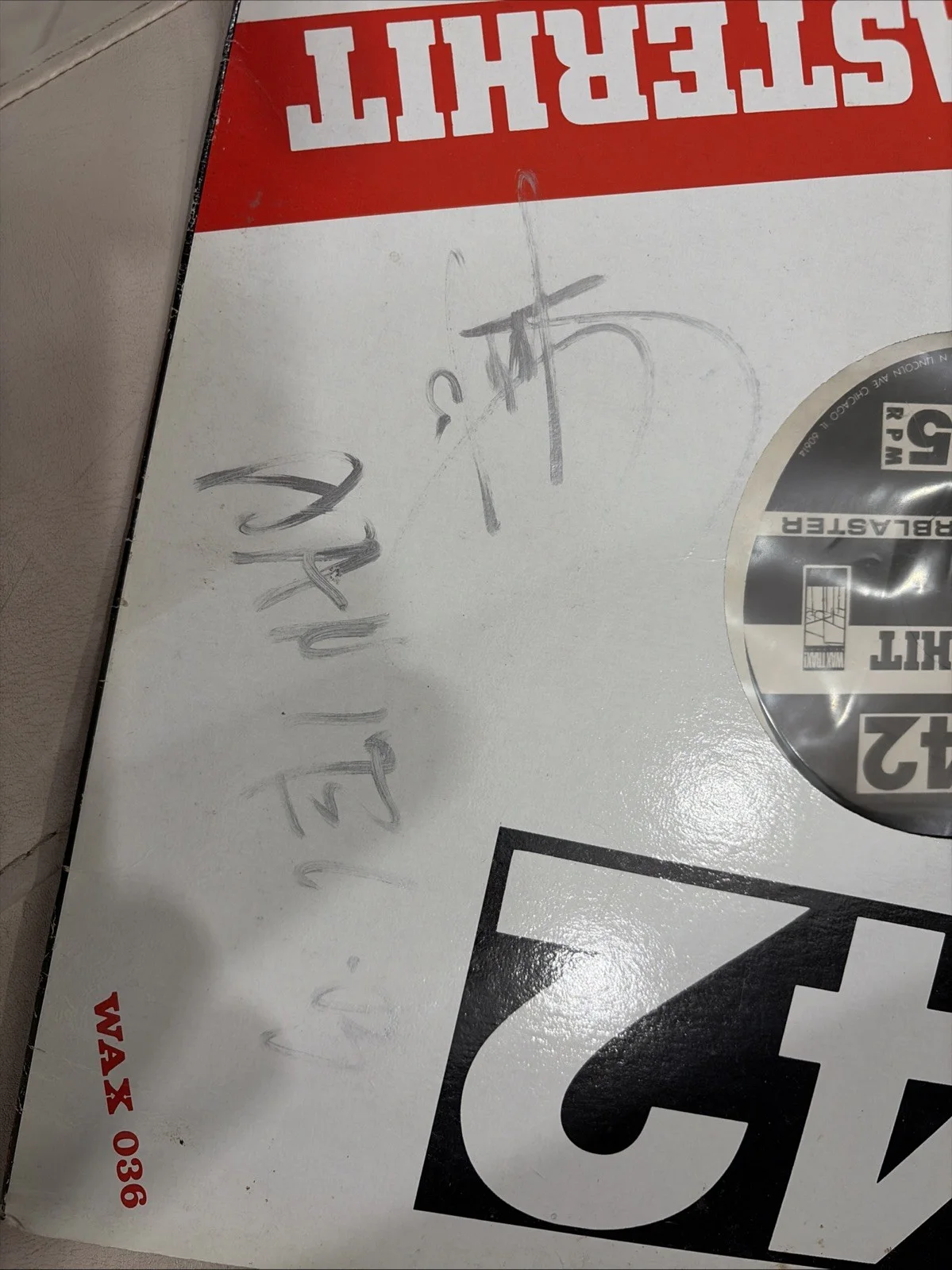 Signed Front 242 Masterhit Part 1,2&3 Vinyl, image 4