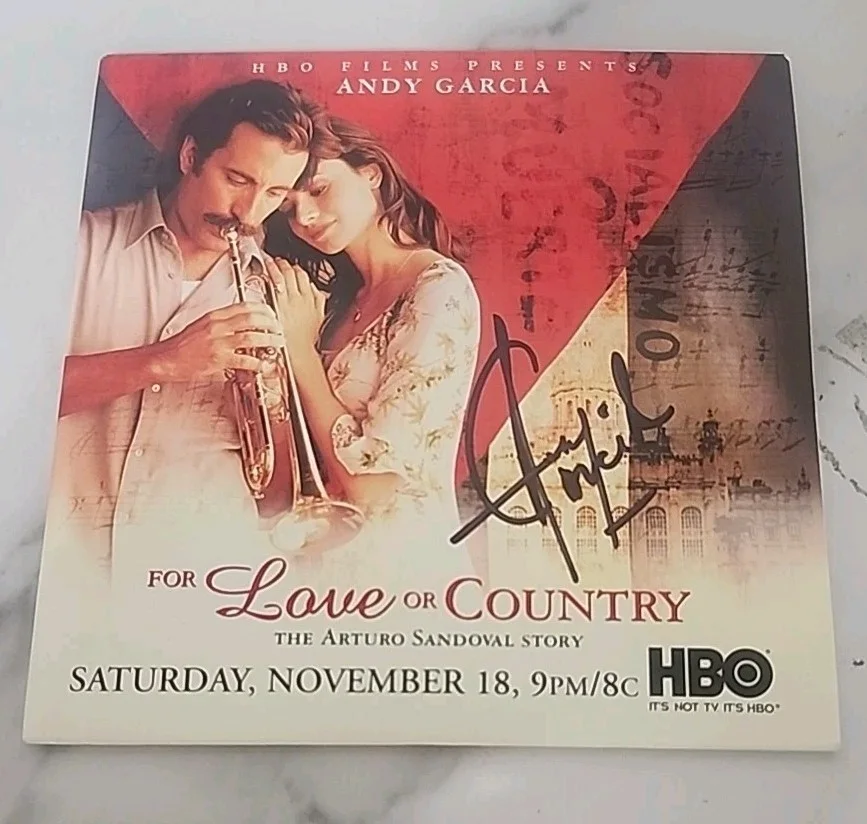 ANDY GARCIA SIGNED CD 2000 FOR LOVE OR COUNTRY COA SIGNED BY ROSIE O'DONNELL MT, image 2