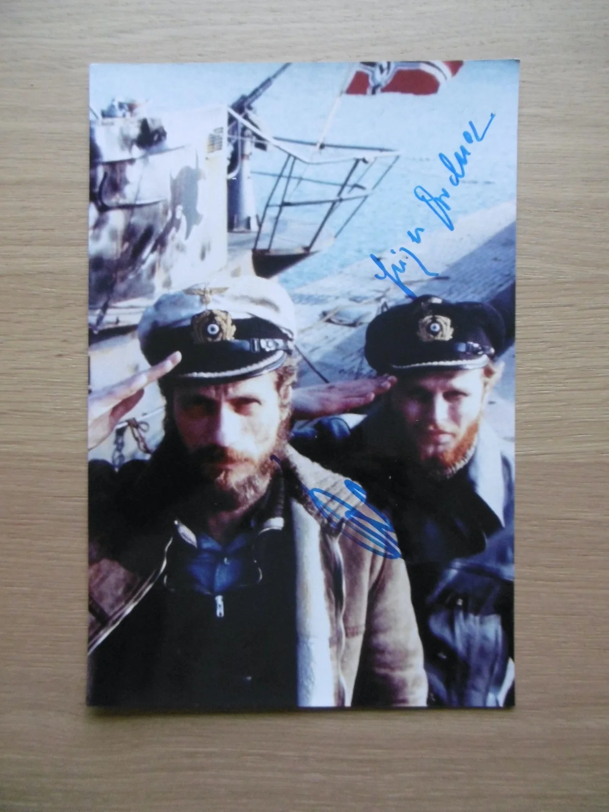 Jürgen Prochnow, Herbert Grönemeyer — Jürgen Prochnow & Grönemeyer "The Boat" signed 8x12 inch photo autograph ACOA, изображение 2