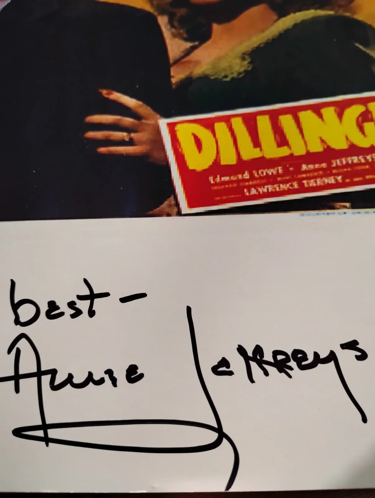 Anne Jeffreys — "Dillinger" Actress Anne Jeffreys Autographed Photo, image 2