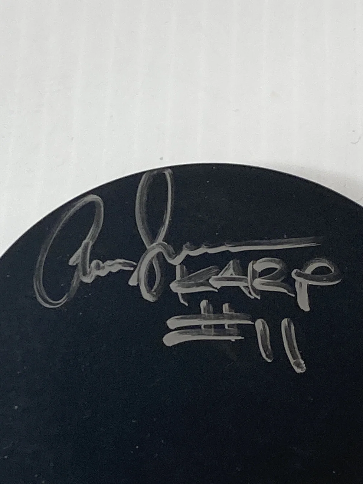 Aaron Schwartz Karp Signed Autographed Mighty Ducks Movie Hockey Puck, изображение 2