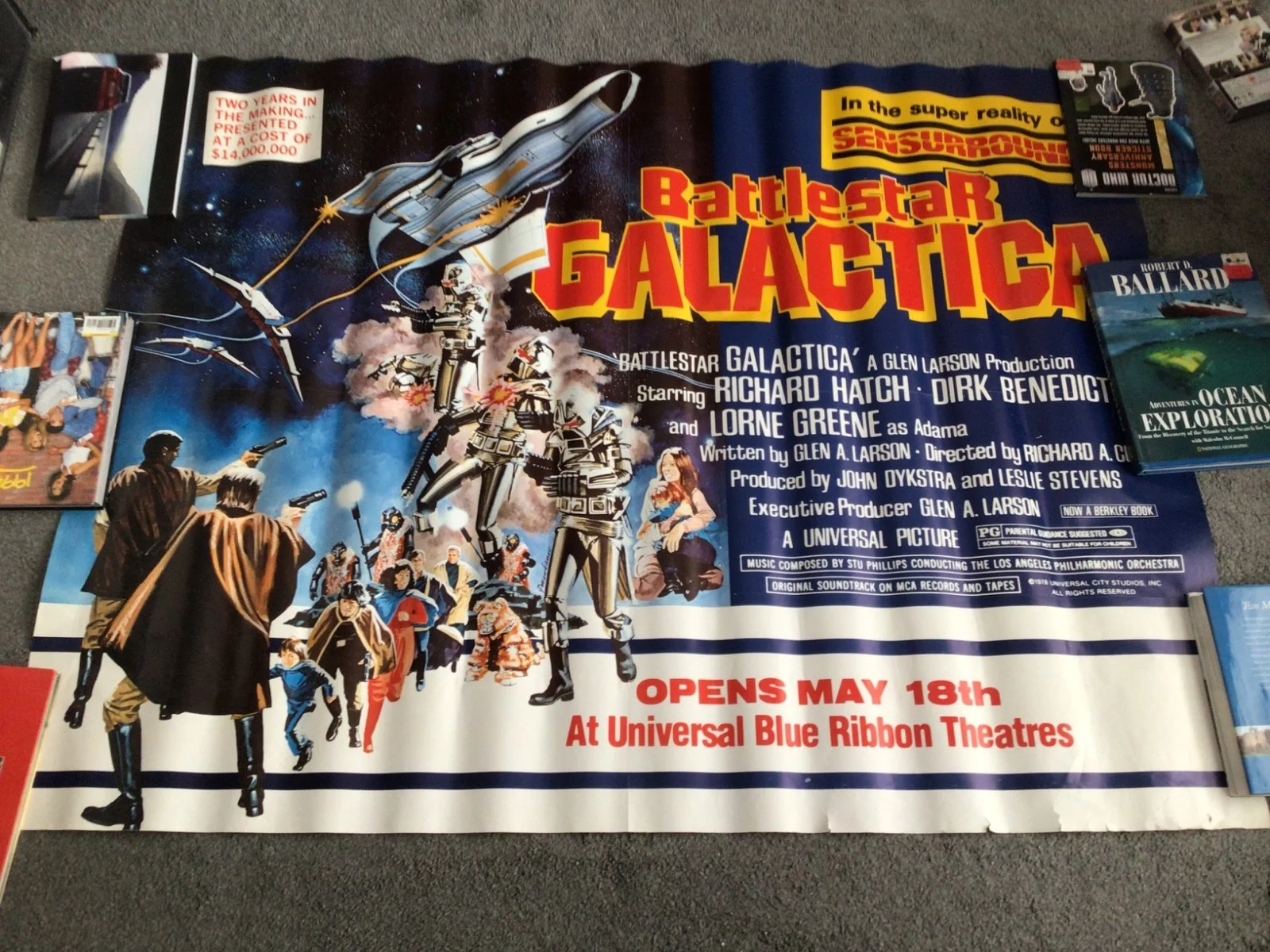Battlestar Galactica huge rare subway movie poster in very good condition 1978, изображение 2