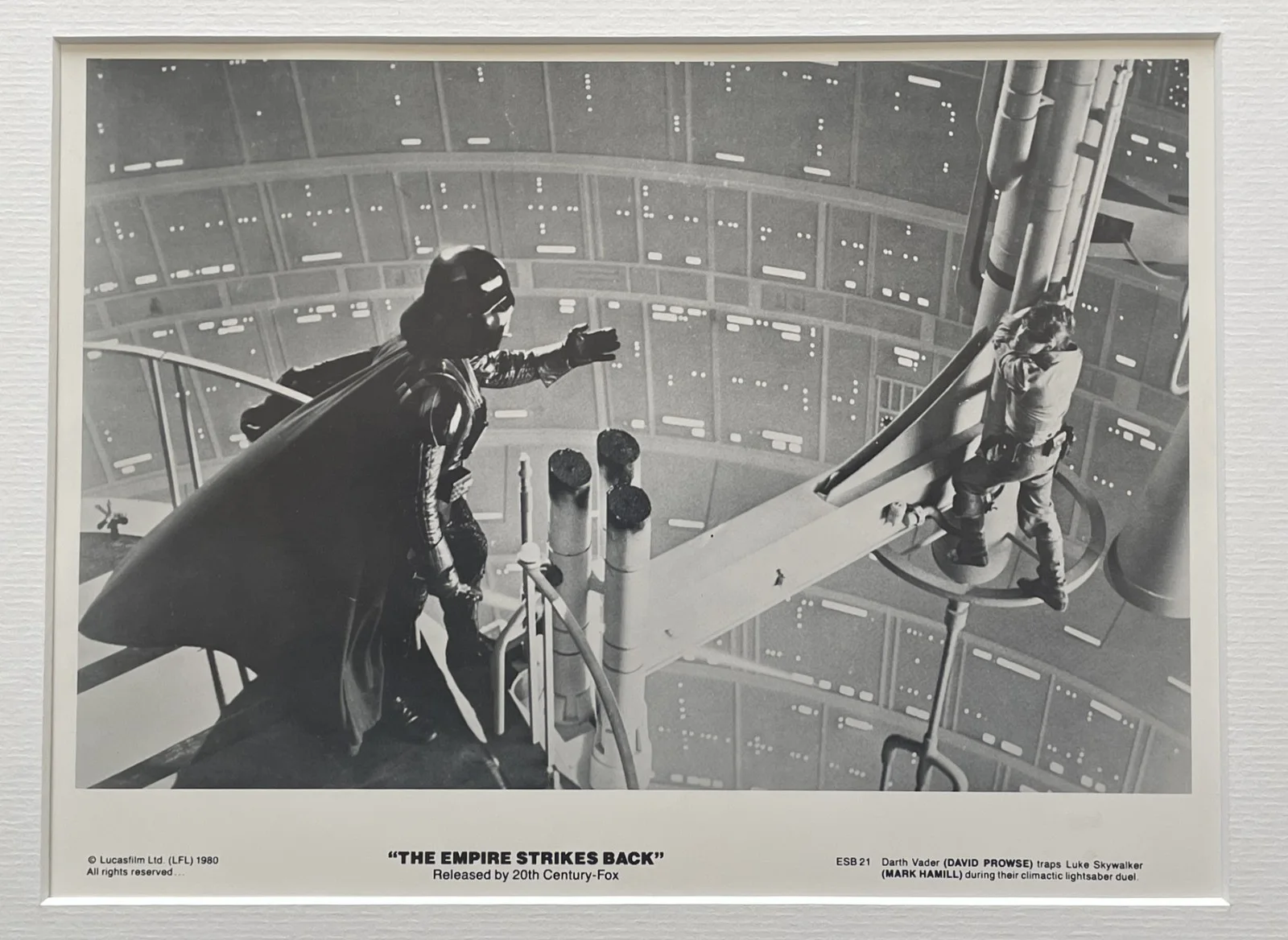 Star Wars The Empire Strikes Back Original Framed 8X10 Inch B&W Press Still, image 3
