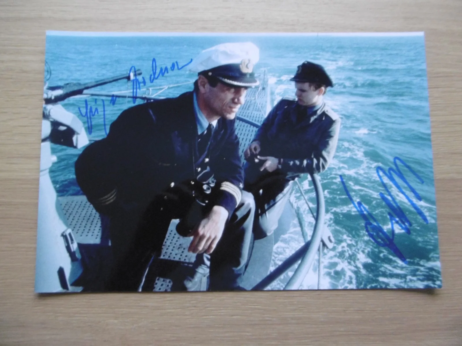 Jürgen Prochnow, Herbert Grönemeyer — Jürgen Prochnow & Grönemeyer "The Boat" signed 8x12 inch photo autograph ACOA, изображение 2