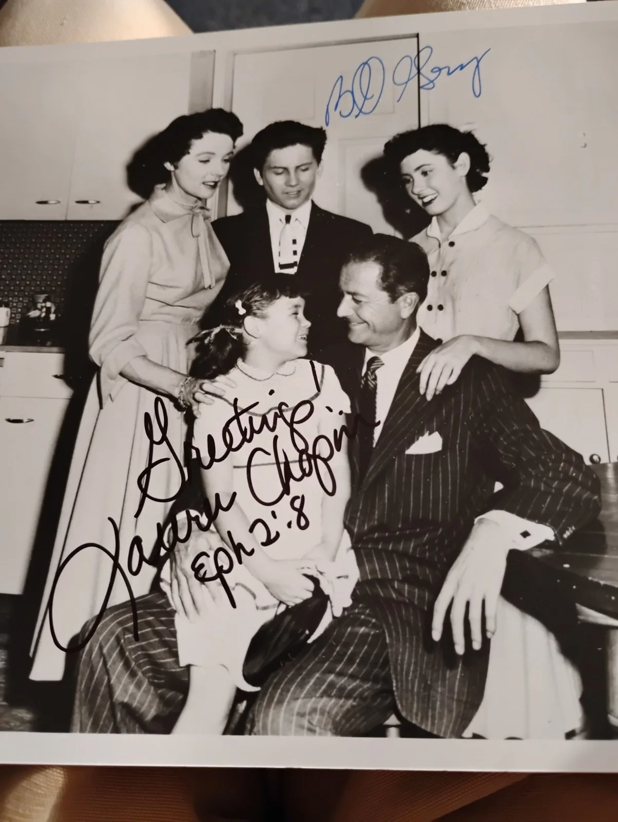 Lauren Chapin & Billy Gray — Actress Lauren Chapin & Actor Billy Gray Autographed Photo