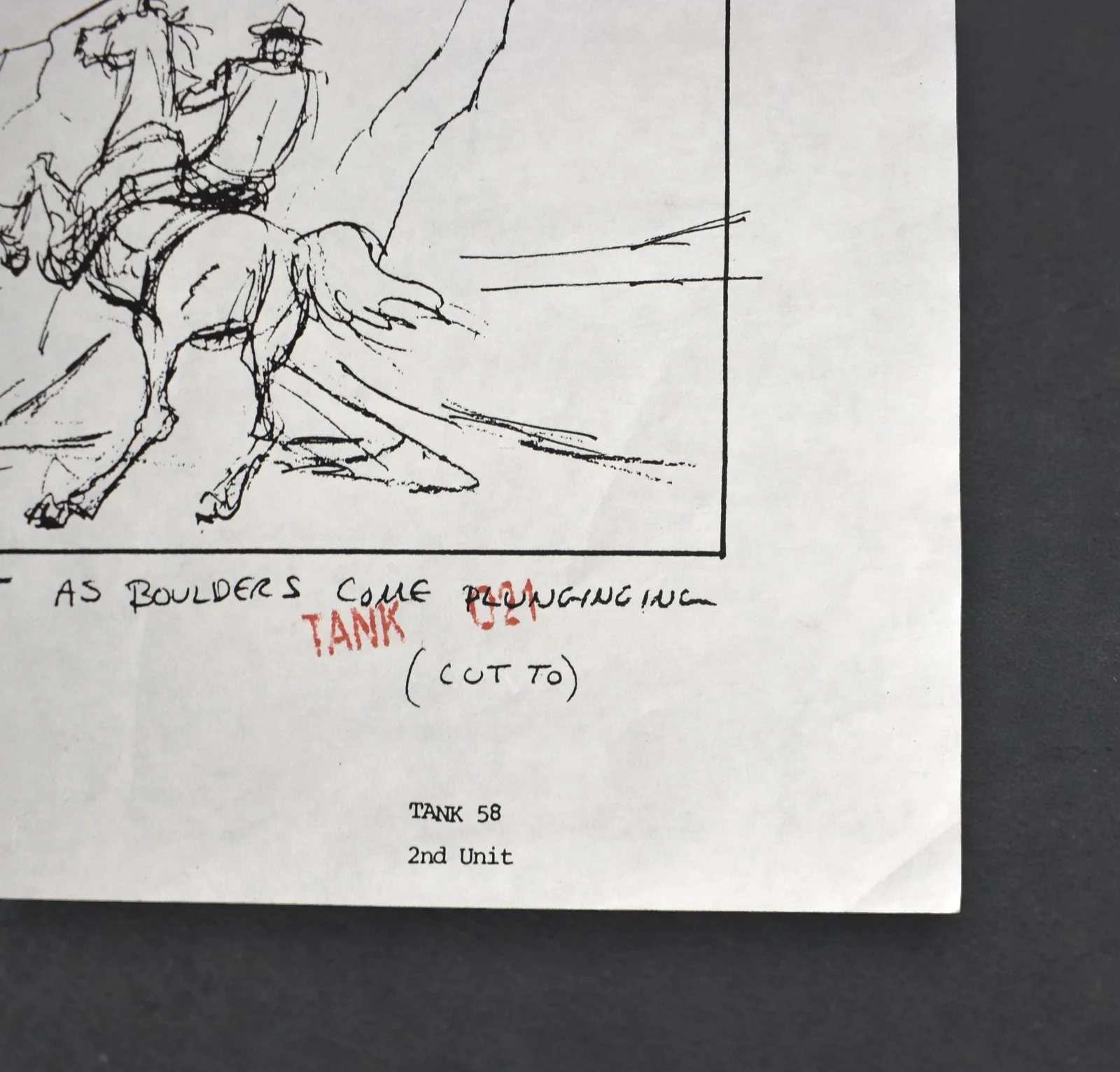 Indiana Jones and the Last Crusade (1989) Original Production Storyboard, изображение 2