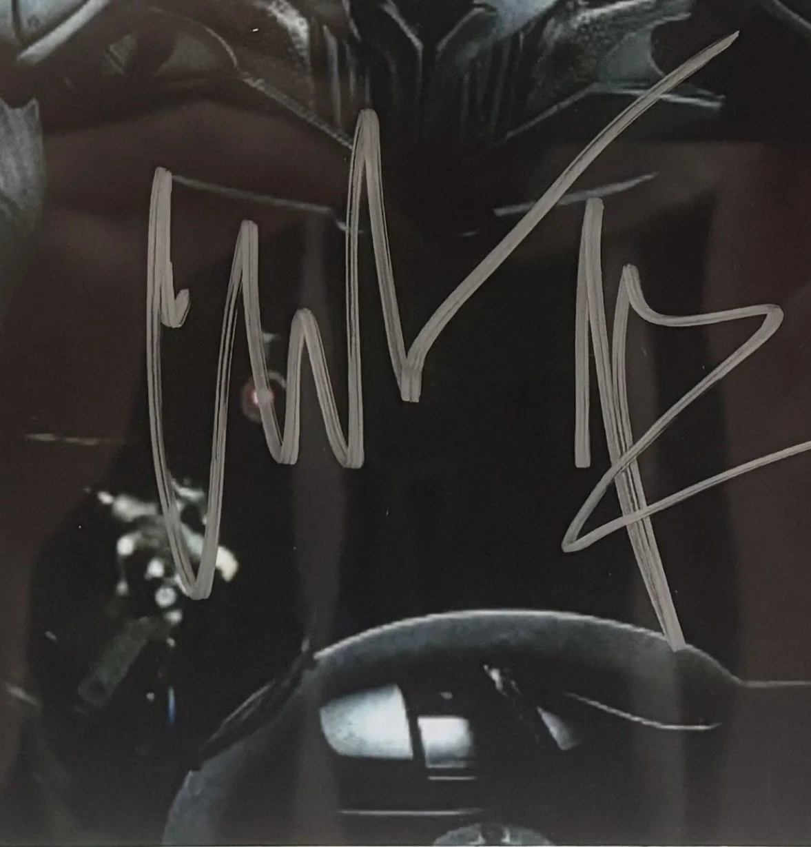 Christian Bale — Christian Bale Signed Batman Dark Knight 8x10 Photo Becket FRAMED Autograph, image 2