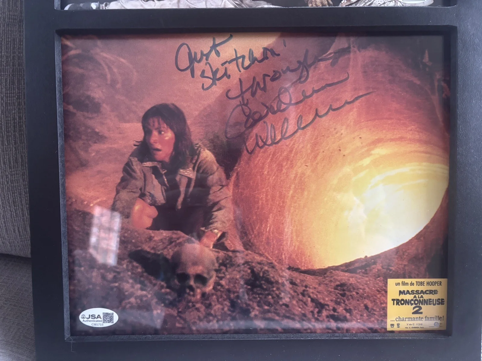 Bill Johnson — Bill Johnson Caroline Williams signed Texas Chainsaw Massacre 2 8x10 Leatherface, image 3