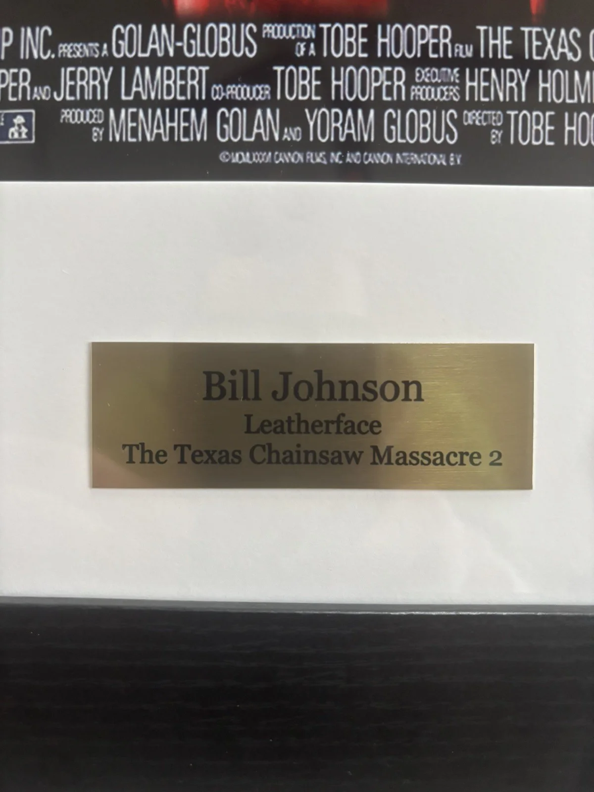 Bill Moseley — Texas Chainsaw Massacre 2 Bill Johnson Signed Autographed 11x14 Photo JSA FRAMED, image 3