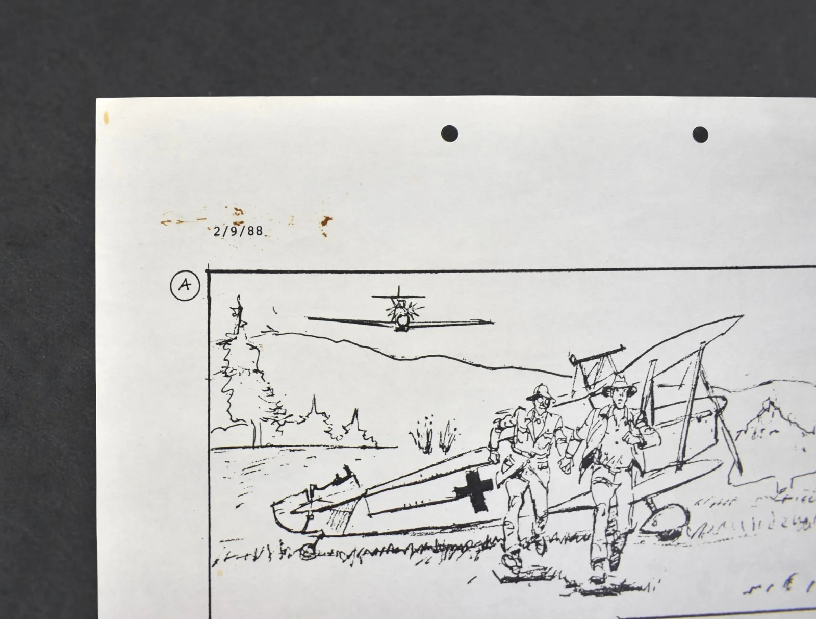 Indiana Jones and the Last Crusade (1989) Original Production Storyboard AC 36A, изображение 2