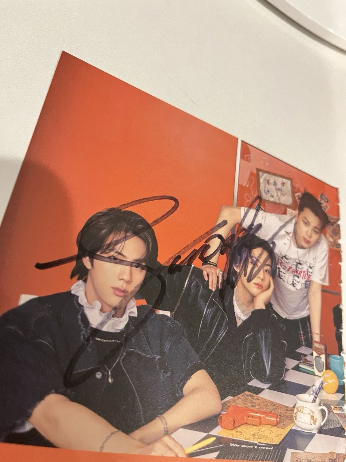 BTS JUNGKOOK Fan Sign Event BTS: Autographed Hand Signed 4x4” CARD, изображение 2