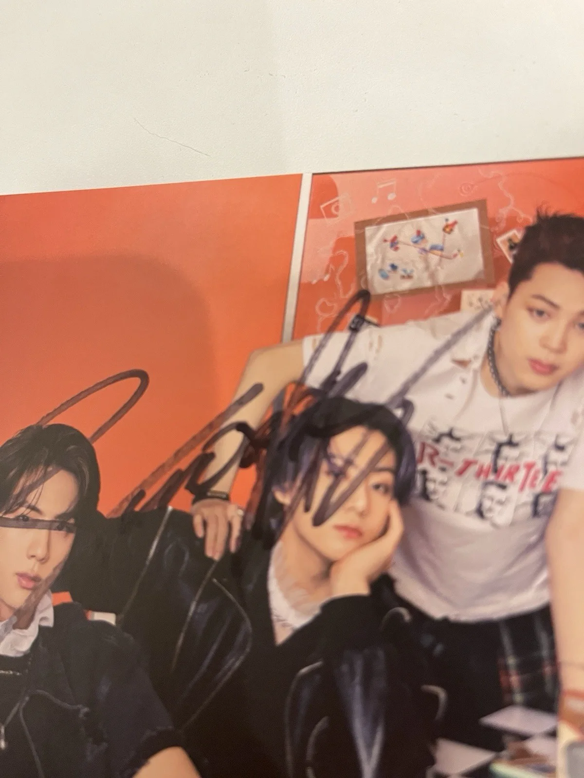 BTS JUNGKOOK Fan Sign Event BTS: Autographed Hand Signed 4x4” CARD, изображение 3