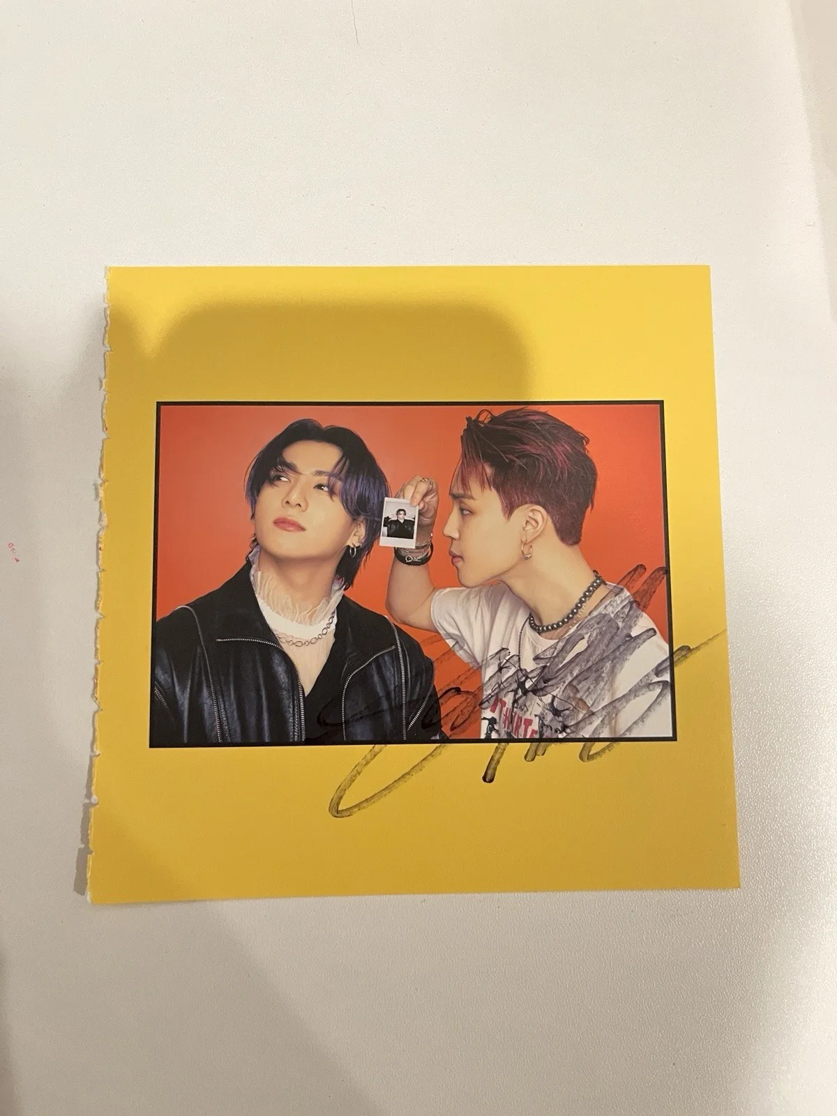 BTS JUNGKOOK Fan Sign Event BTS: Autographed Hand Signed 4x4” CARD, изображение 2