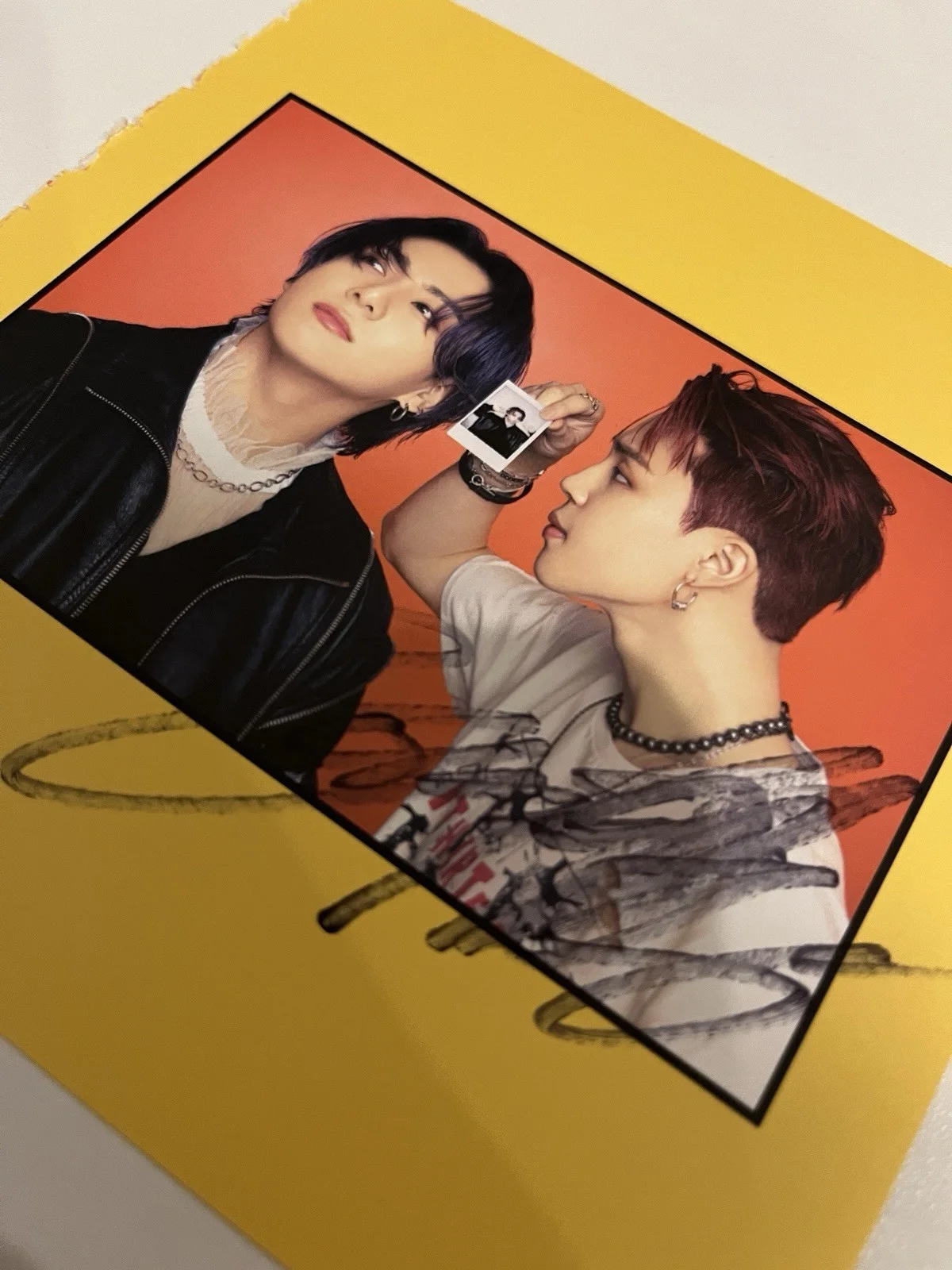 BTS JUNGKOOK Fan Sign Event BTS: Autographed Hand Signed 4x4” CARD, изображение 3
