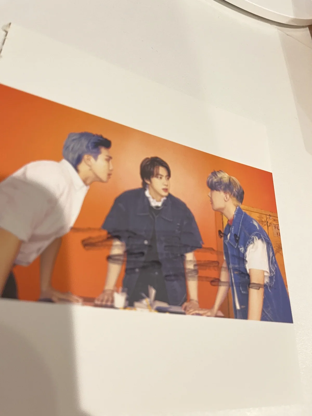 BTS RAP MONSTER Fan Sign Event 🧨 BTS: K-Pop Rare Autographed Hand Signed CARD, изображение 2