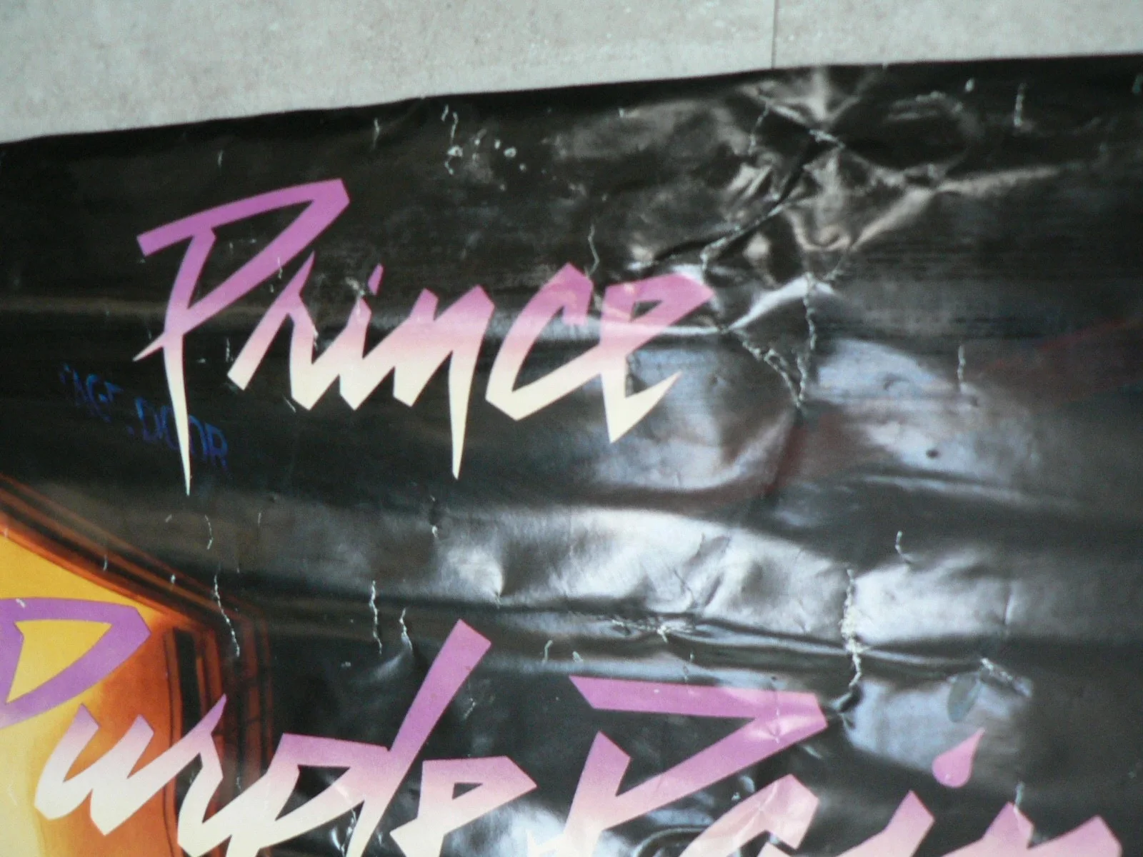 Prince Purple Rain Poster 1984 Used Movie Original, изображение 2