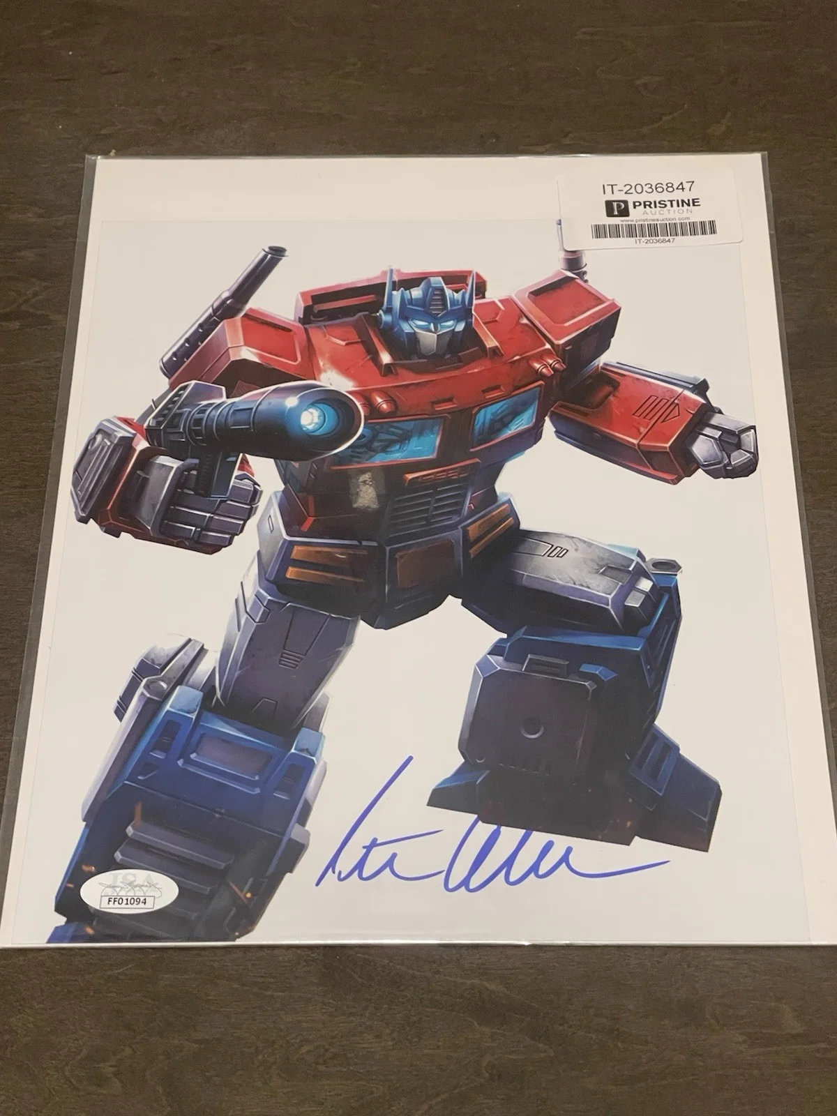 Peter Cullen — Peter Cullen Signed Transformers Optimus Prime 8x10 Photo JSA Authenticated, image 5