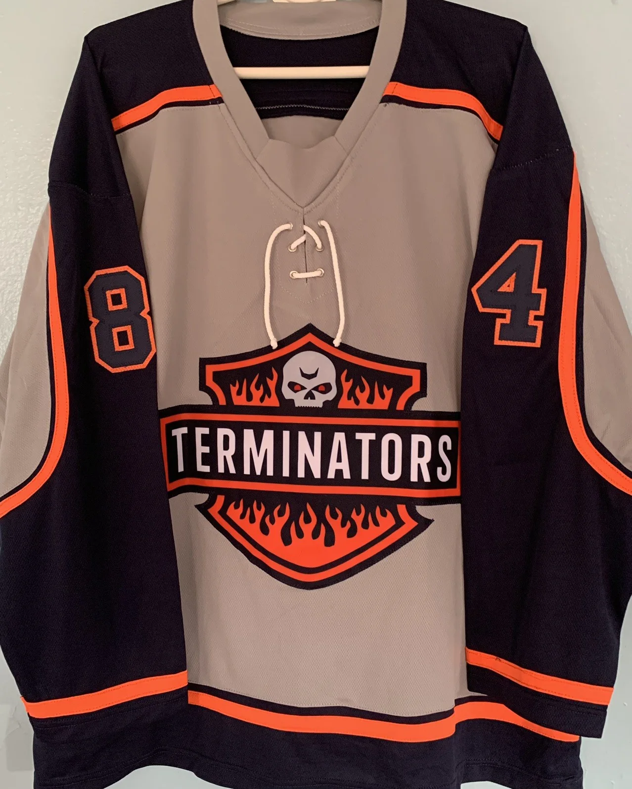 Michael Biehn — Michael Biehn Signed Autographed Kyle Reese Jersey The Terminator with JSA COA, image 2