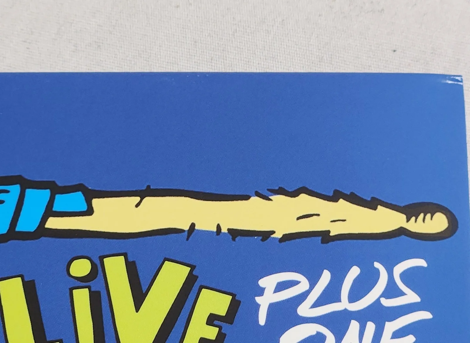 All Autographed Live Plus One Blue with Yellow Splatter Vinyl LP, image 2