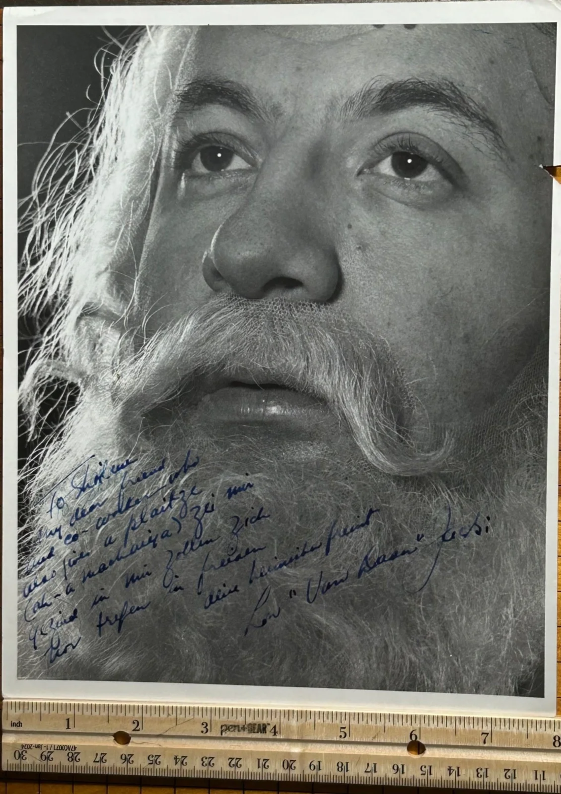 LOU JACOBI—SIGNED PHOTO—Woody Allen•Neil Simon•Mel Brooks•Mazursky•Anne Frank, изображение 3