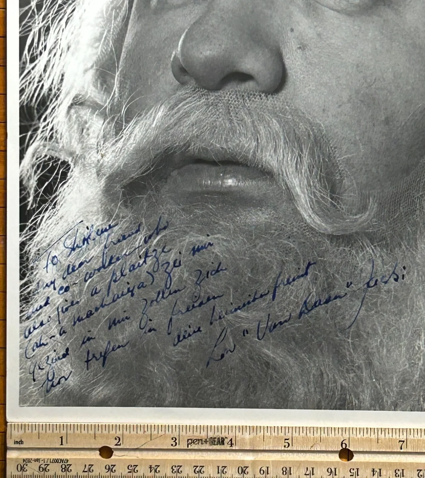 LOU JACOBI—SIGNED PHOTO—Woody Allen•Neil Simon•Mel Brooks•Mazursky•Anne Frank, изображение 5
