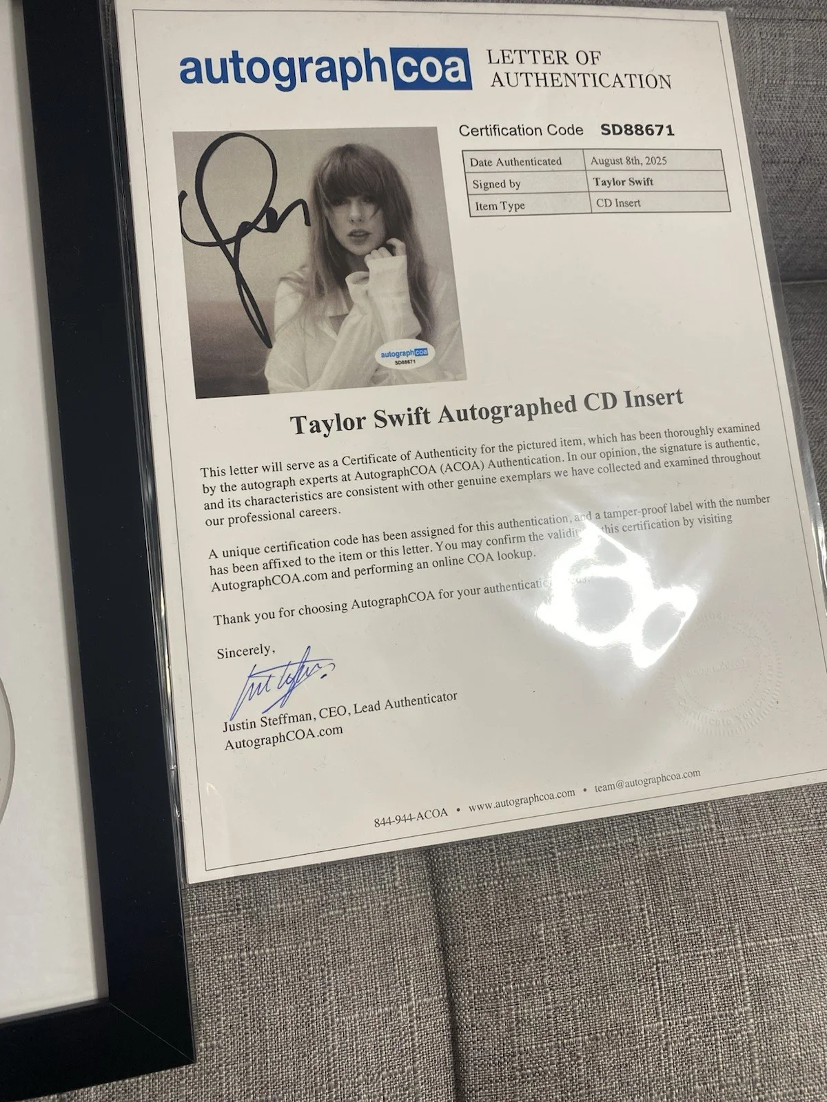 Taylor Swift Autograph/Signed CD Booklet the Tortured Poets Department With COA, image 4