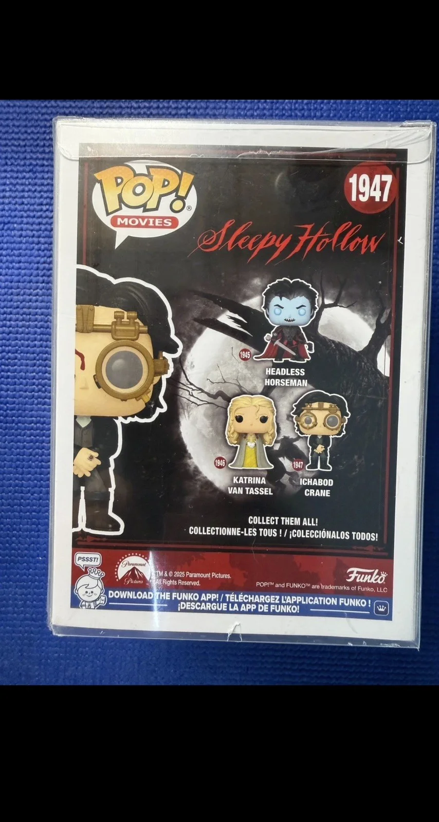 Johnny Depp — Johnny Depp hand Signed "Sleepy Hollow" Ichabod Crane Funko Pop#1947 W/COA, image 5