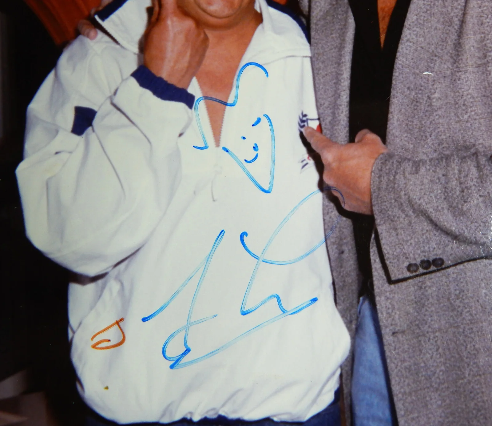 JAY LENO — JAY LENO SIGNED ORIGINAL PHOTO W/ A FAN AUTOGRAPHED DOODLE 8X10 TONIGHT SHOW, изображение 2