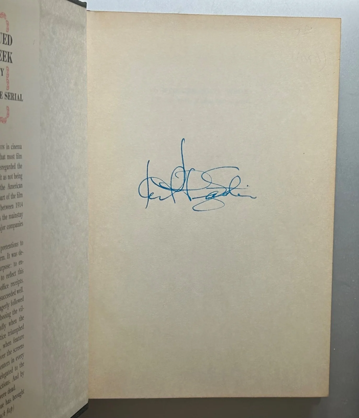KALTON LAHUE (KENT EASTIN SIGNED) CTD. NEXT WEEK—SILENTS SERIAL BOOK—Pearl White, изображение 2