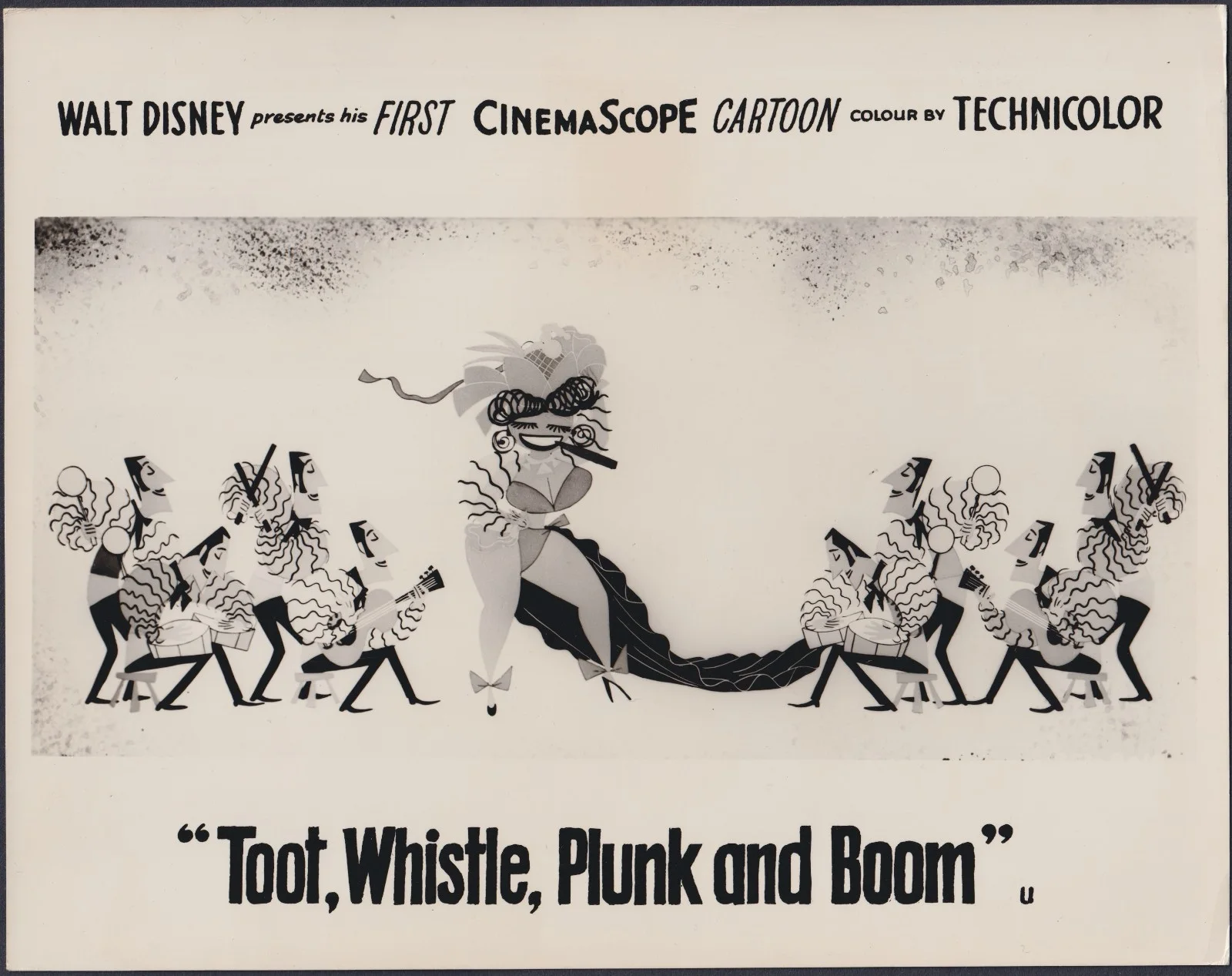 Toot, Whistle, Plunk and Boom 8x ORIGINAL UK FOH Lobby Cards Walt Disney 1953, изображение 4