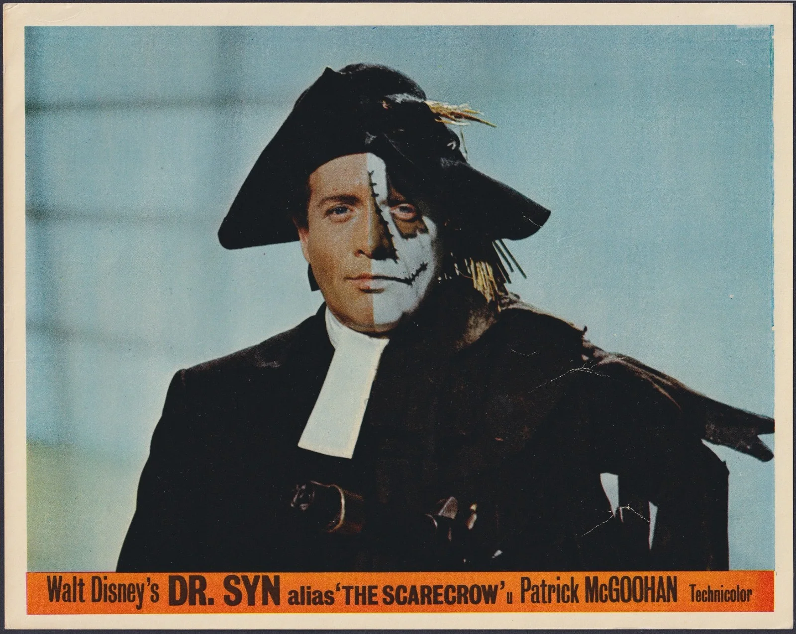 Dr Syn Alias The Scarecrow 8x ORIGINAL UK FOH Lobby Cards Disney McGoohan 1963, изображение 2
