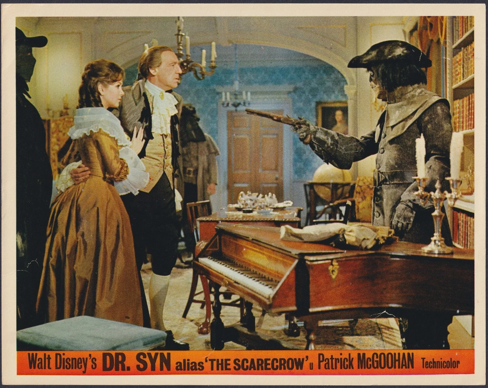 Dr Syn Alias The Scarecrow 8x ORIGINAL UK FOH Lobby Cards Disney McGoohan 1963, изображение 3
