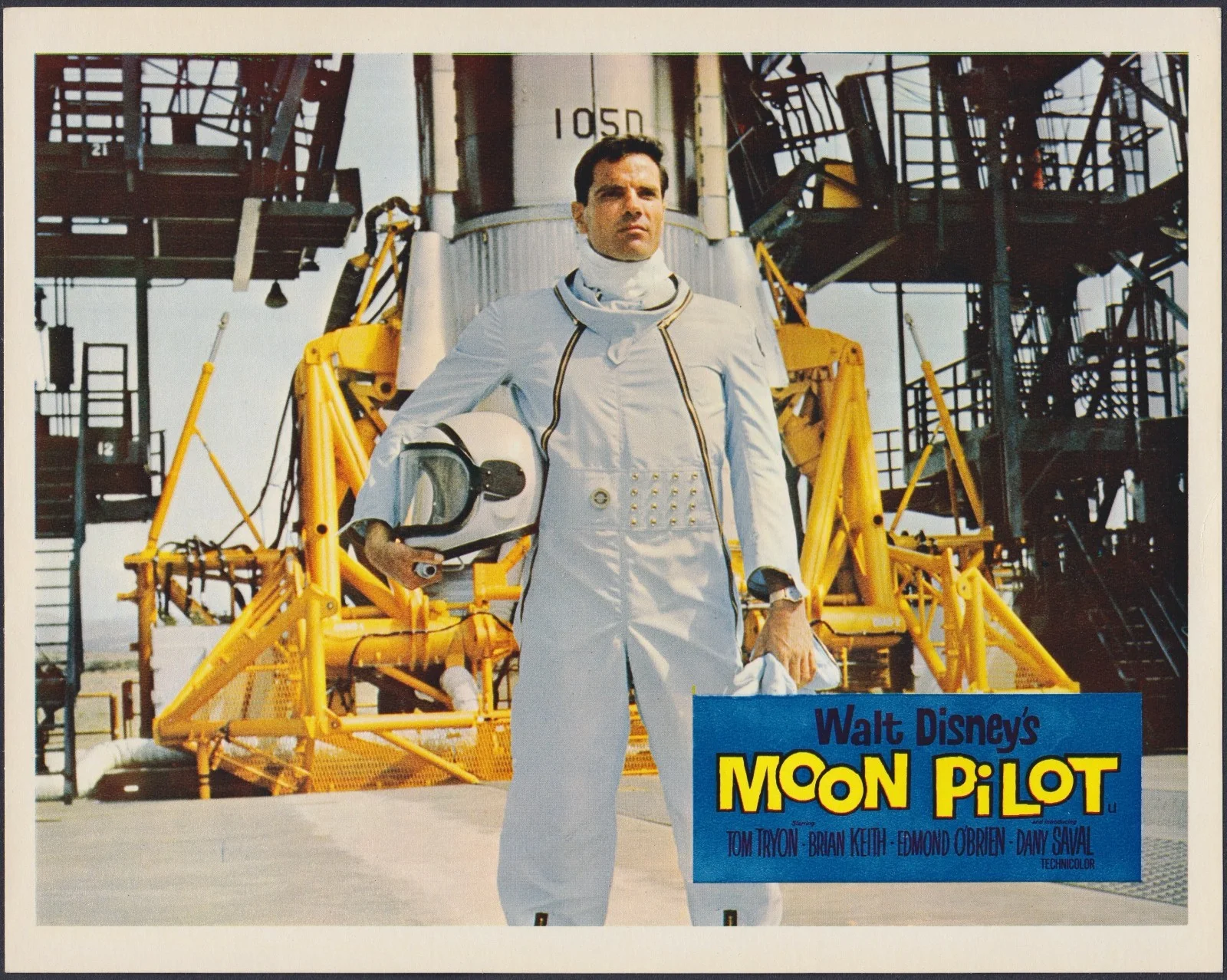 Moon Pilot 8x ORIGINAL UK FOH Lobby Cards Disney Tom Tryon Brian Keith 1962, изображение 2