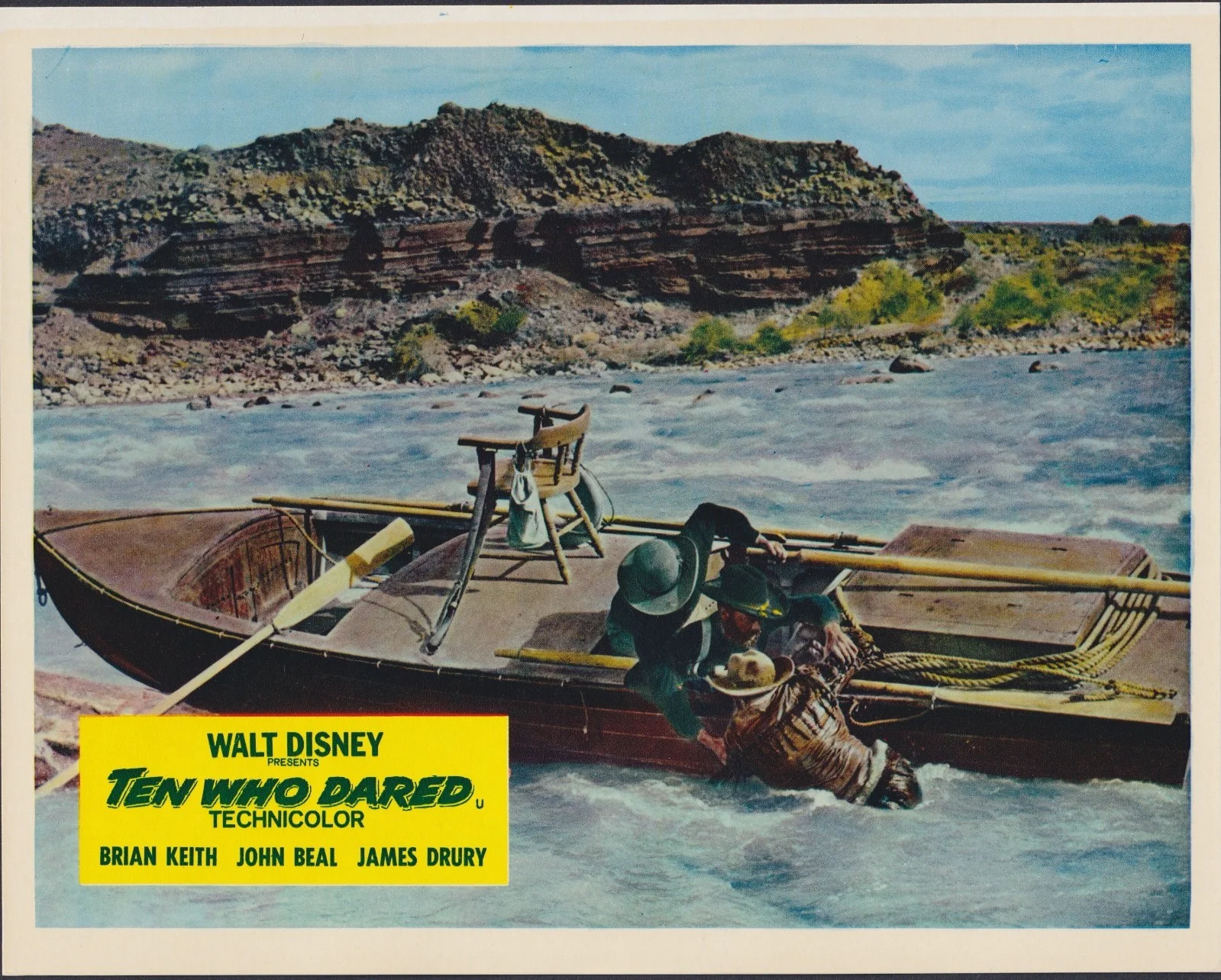 Ten Who Dared 8x ORIGINAL UK FOH Lobby Cards Disney Brian Keith 1960, image 2