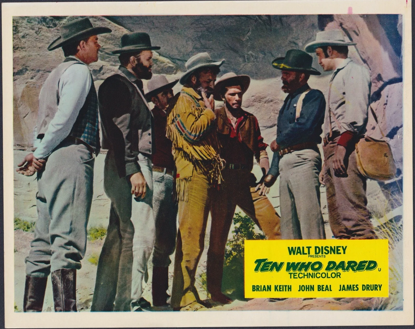 Ten Who Dared 8x ORIGINAL UK FOH Lobby Cards Disney Brian Keith 1960, image 3