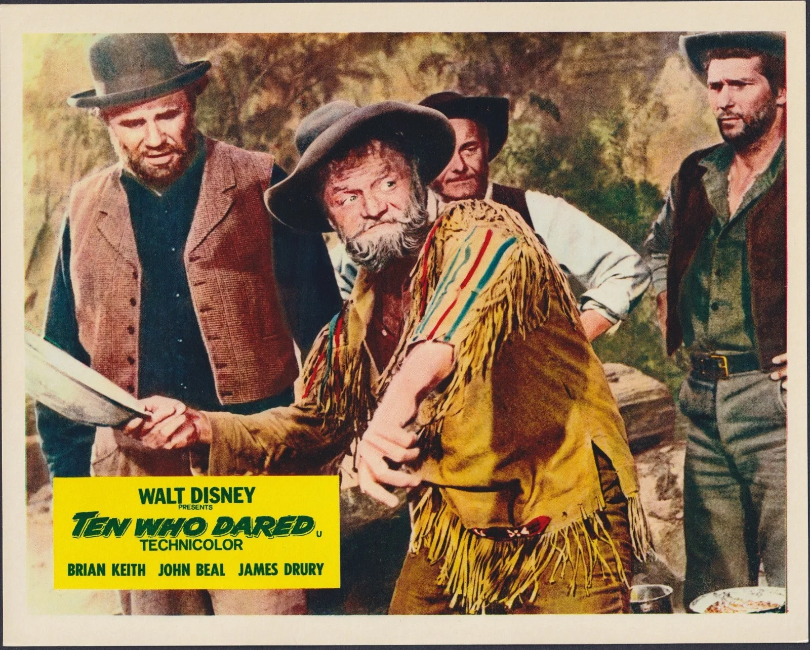 Ten Who Dared 8x ORIGINAL UK FOH Lobby Cards Disney Brian Keith 1960, image 5
