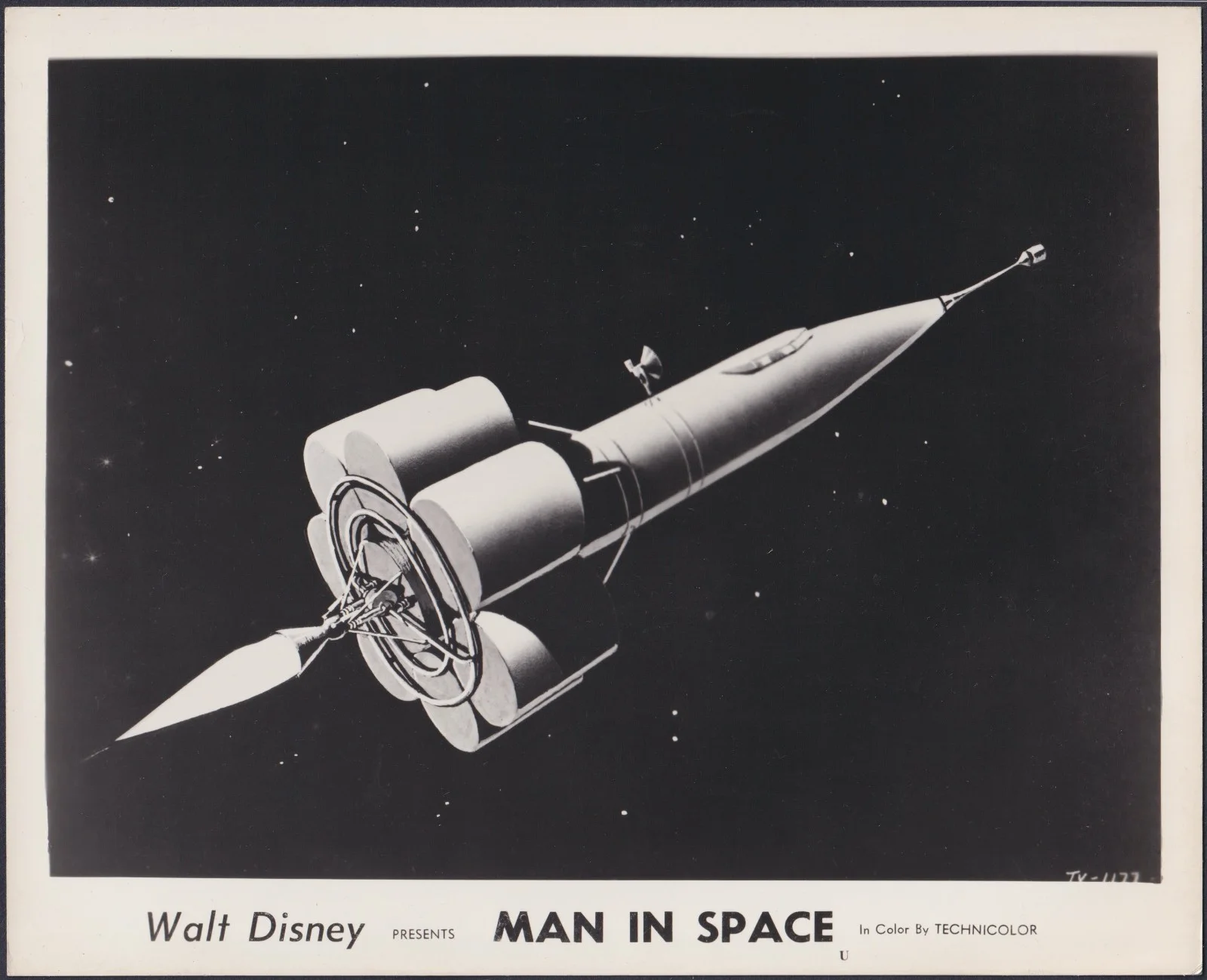 Man in Space 8x ORIGINAL UK FOH Lobby Cards Walt Disney Wernher von Braun 1955, изображение 2