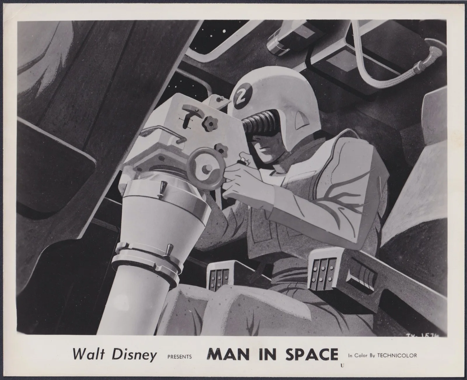 Man in Space 8x ORIGINAL UK FOH Lobby Cards Walt Disney Wernher von Braun 1955, изображение 3